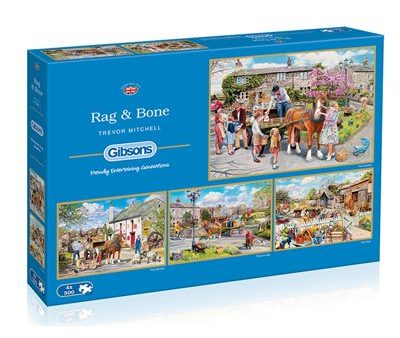 Puzzle - Gibsons - Rag & Bone (4 Puzzles) (500 Pieces) Cheap